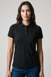 Polo Feminina Piquet Algodão Pima Elastano
