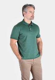 Polo Masculina Algodão Pima Elastano Lisa