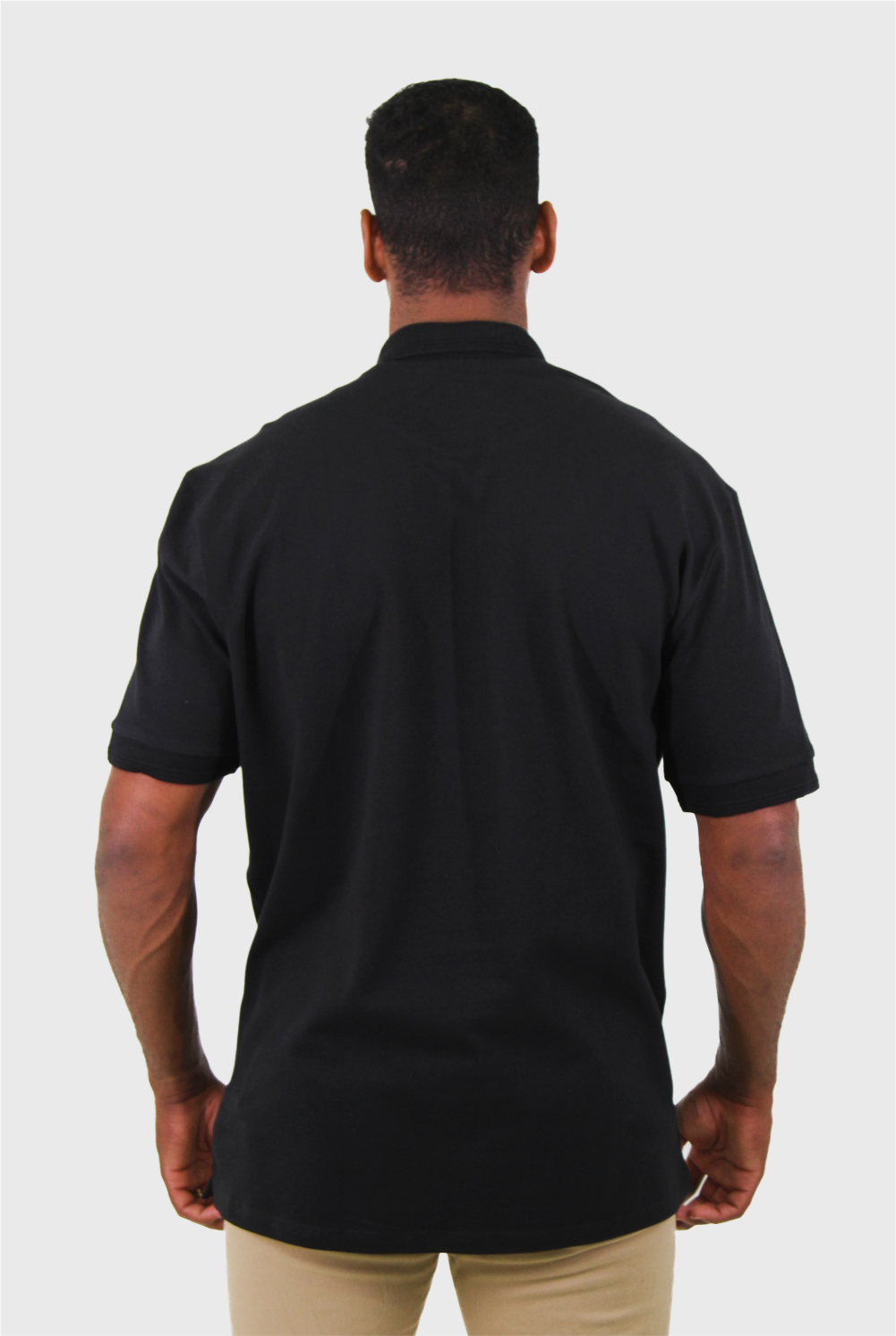 Polo Masculina Piquet Contínua Gola Estruturada Algodão Elastano