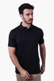 Polo Masculina Algodão Pima Elastano Lisa