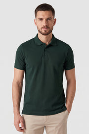 Polo Masculina Piquet Pima Elastano Lisa