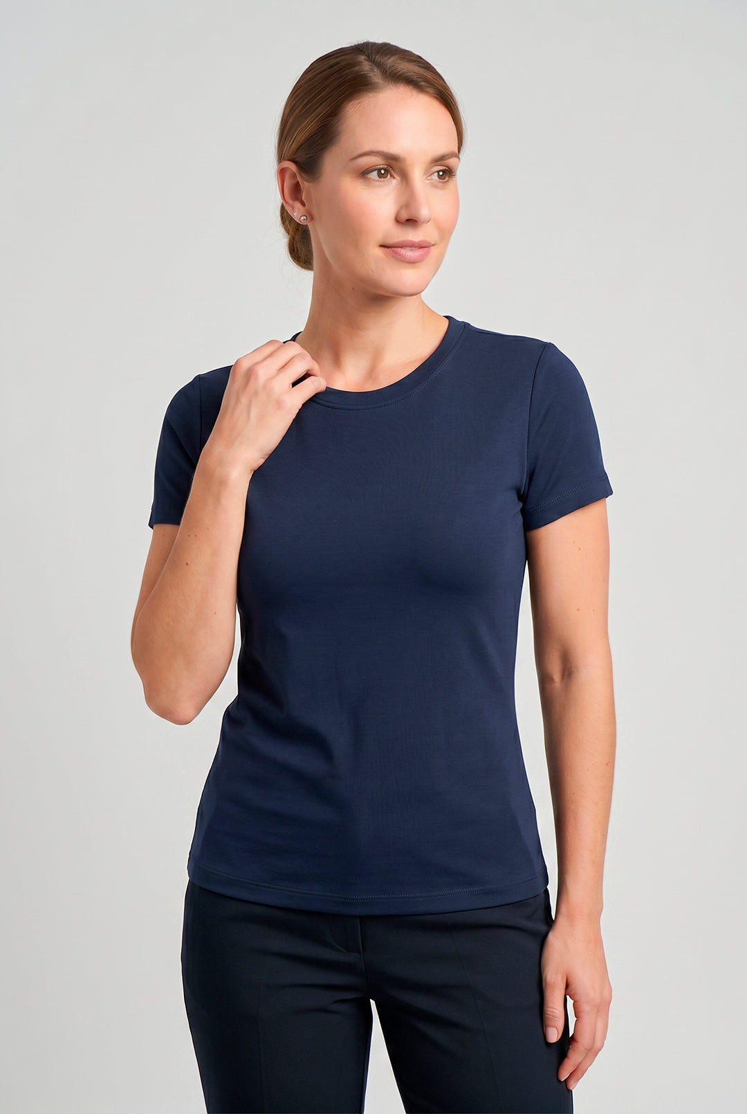 Camiseta Baby Look Feminina Work Poliéster Viscose