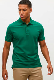 Polo Masculina Piquet Pima Elastano Lisa