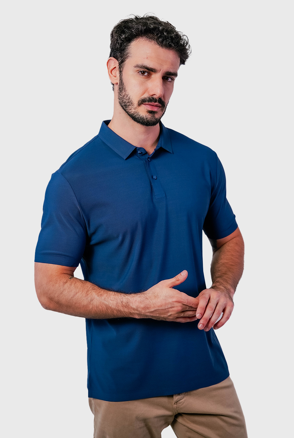 Polo Masculina Tech Light Poliamida Elastano