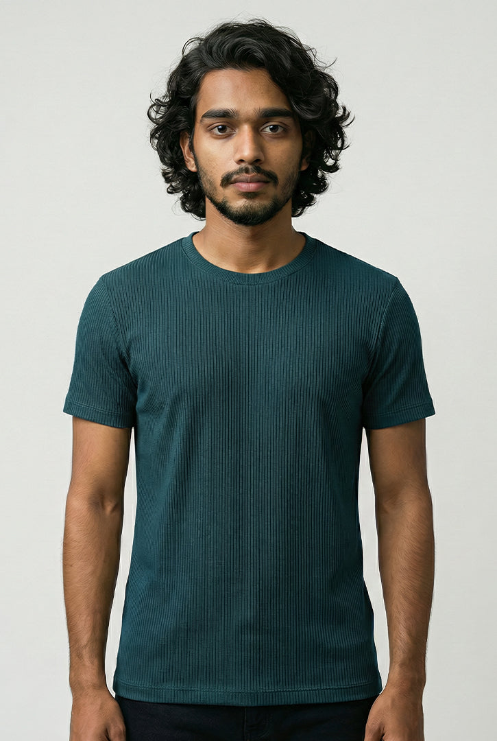 CAMISETA TEXTURIZADA LISTRAS