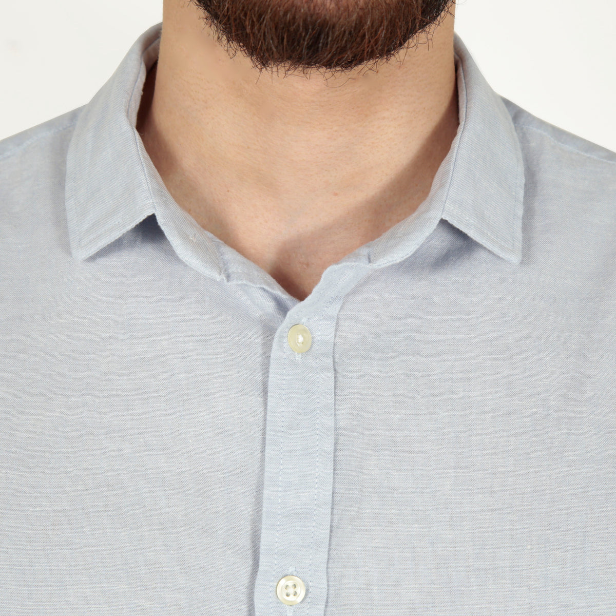 Camisa Masculina Manga Longa Linho Slim Fit