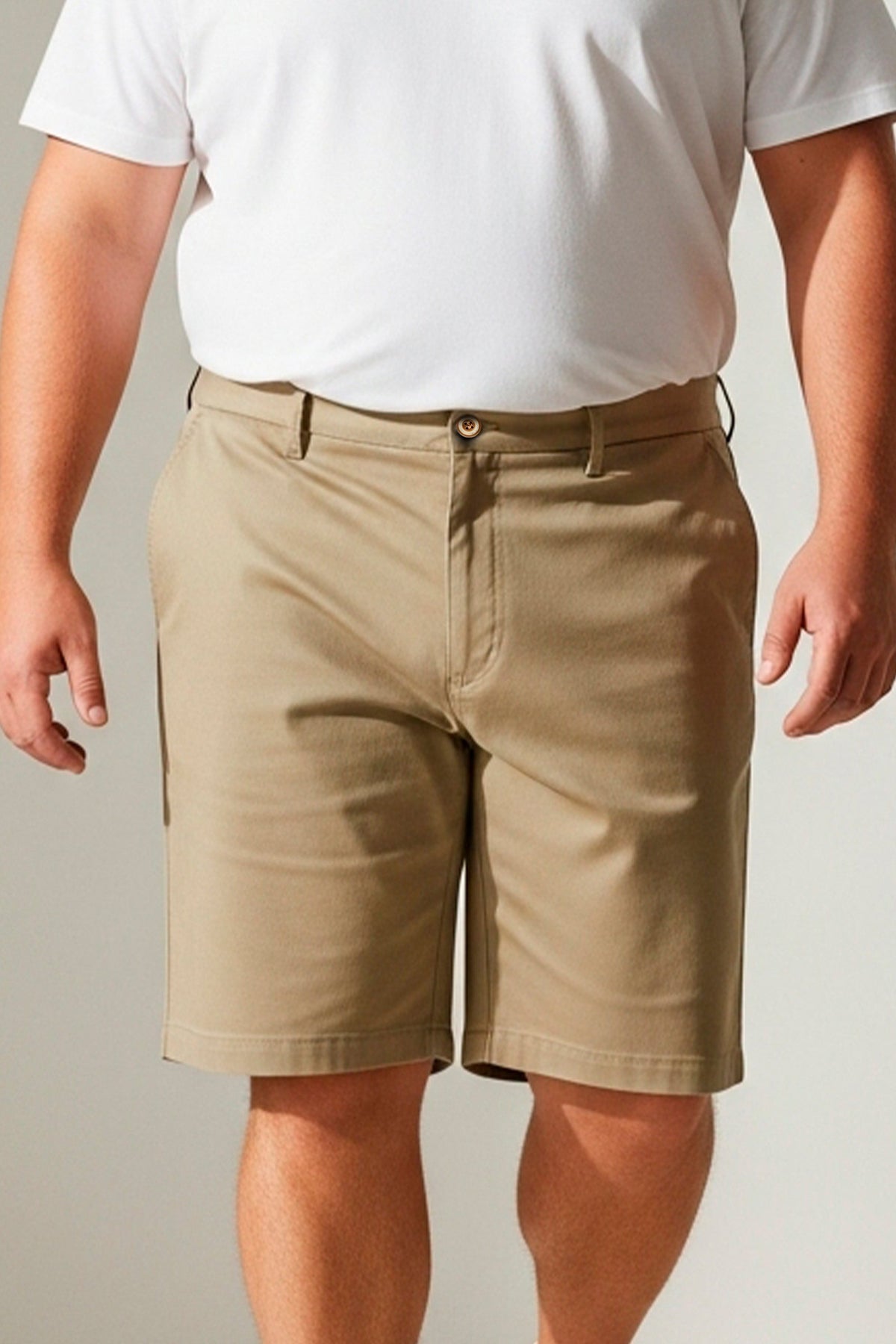 Bermuda Sarja Masculina Algodão Elastano