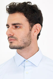 Camisa Masculina Manga Longa Slim Fit Oxford Modal Estruturada