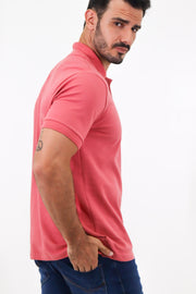 Polo Masculina Piquet Contínua Gola Estruturada Algodão Elastano
