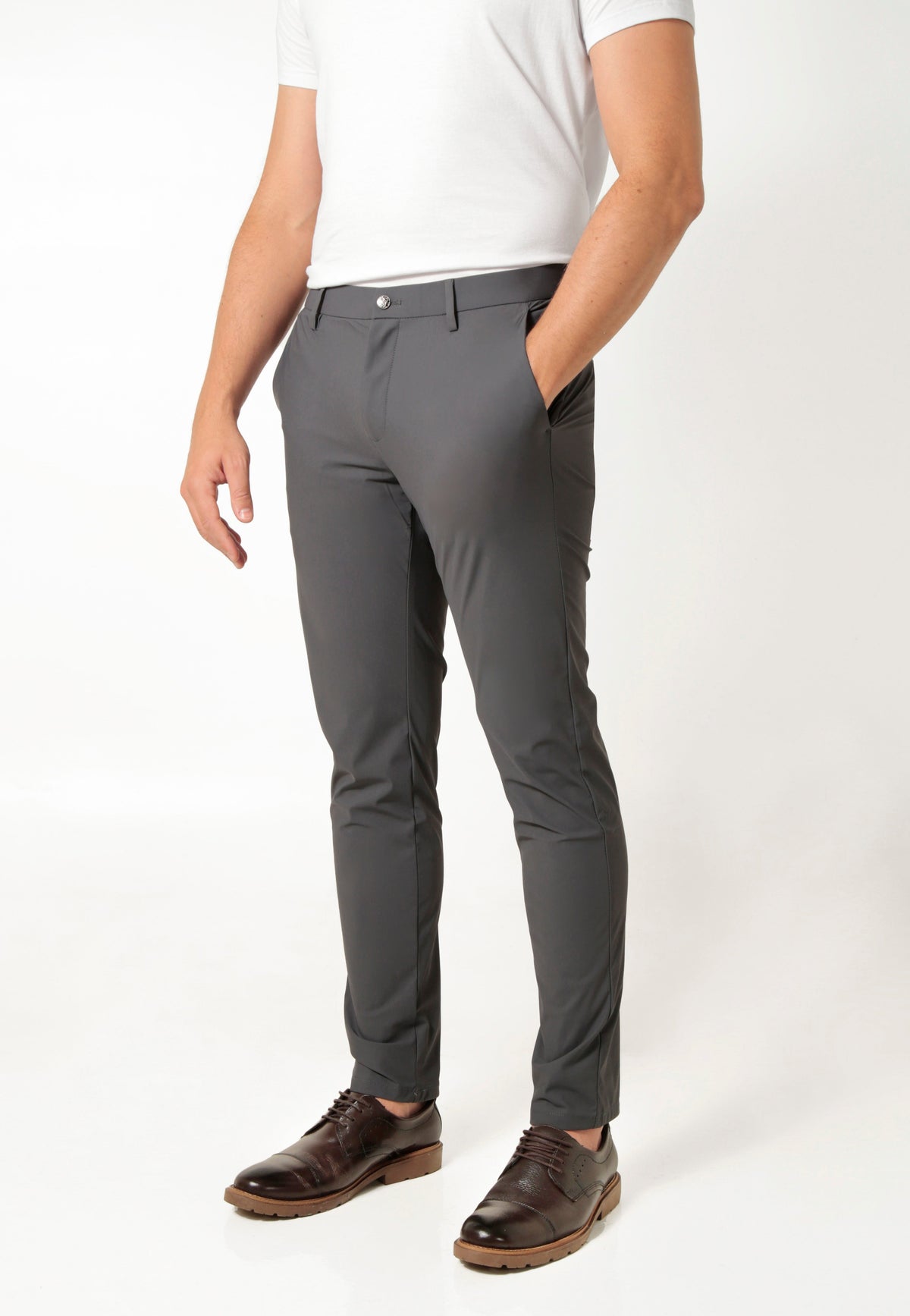Calça Tech Light Masculina Slim Alfaiataria Poliéster Elastano