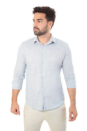 Camisa Social Masculina Manga Longa Slim Fit Flamê