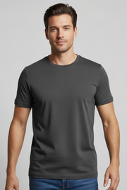 Camiseta Masculina Manga Curta Work Básica Poliviscose