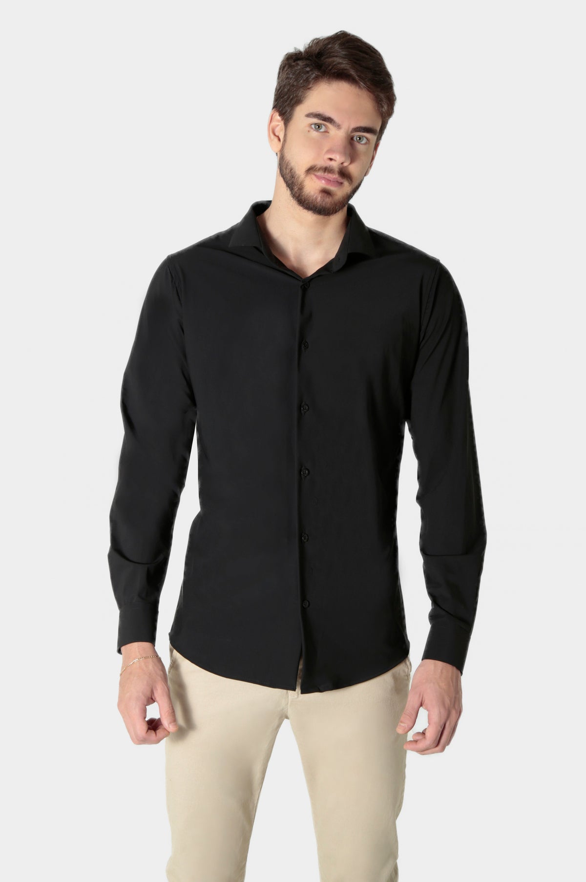 Camisa Masculina Tech Poliamida Stretch Super Slim