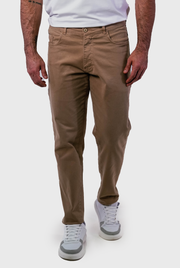 Calça Sarja Masculina Five Pockets Algodão Elastano