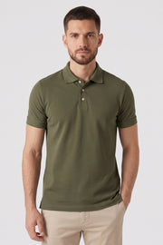Polo Piquet Pima com Elastano Lisa