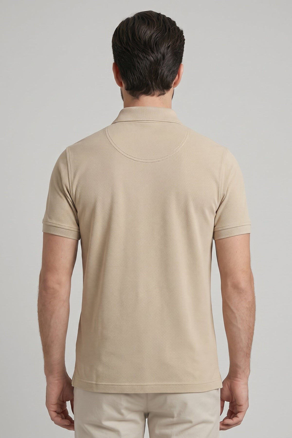 Polo Piquet Pima com Elastano Lisa
