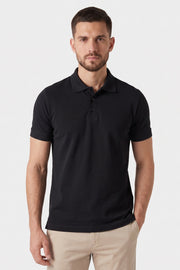 Polo Piquet Pima com Elastano Lisa