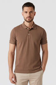 Polo Piquet Pima com Elastano Lisa