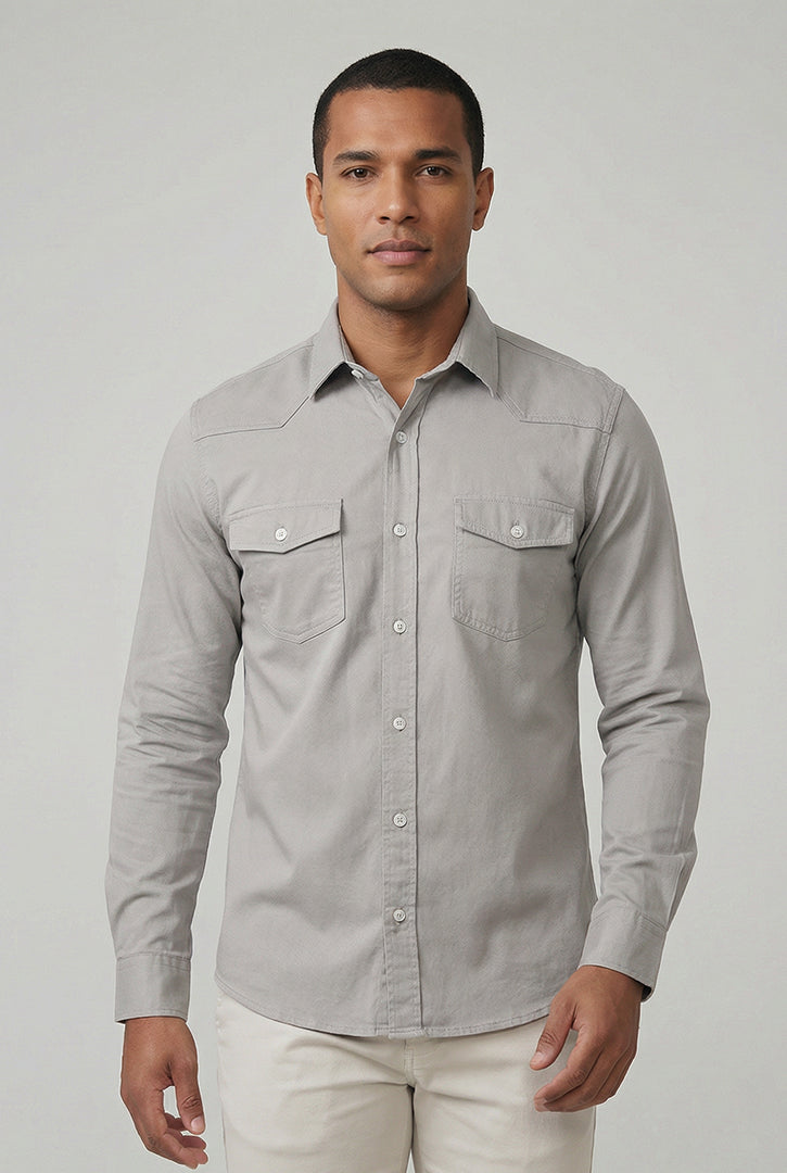 Camisa Manga Longa Slim Fit Sarja