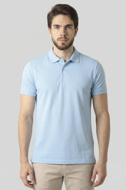 Polo Piquet Pima com Elastano Lisa
