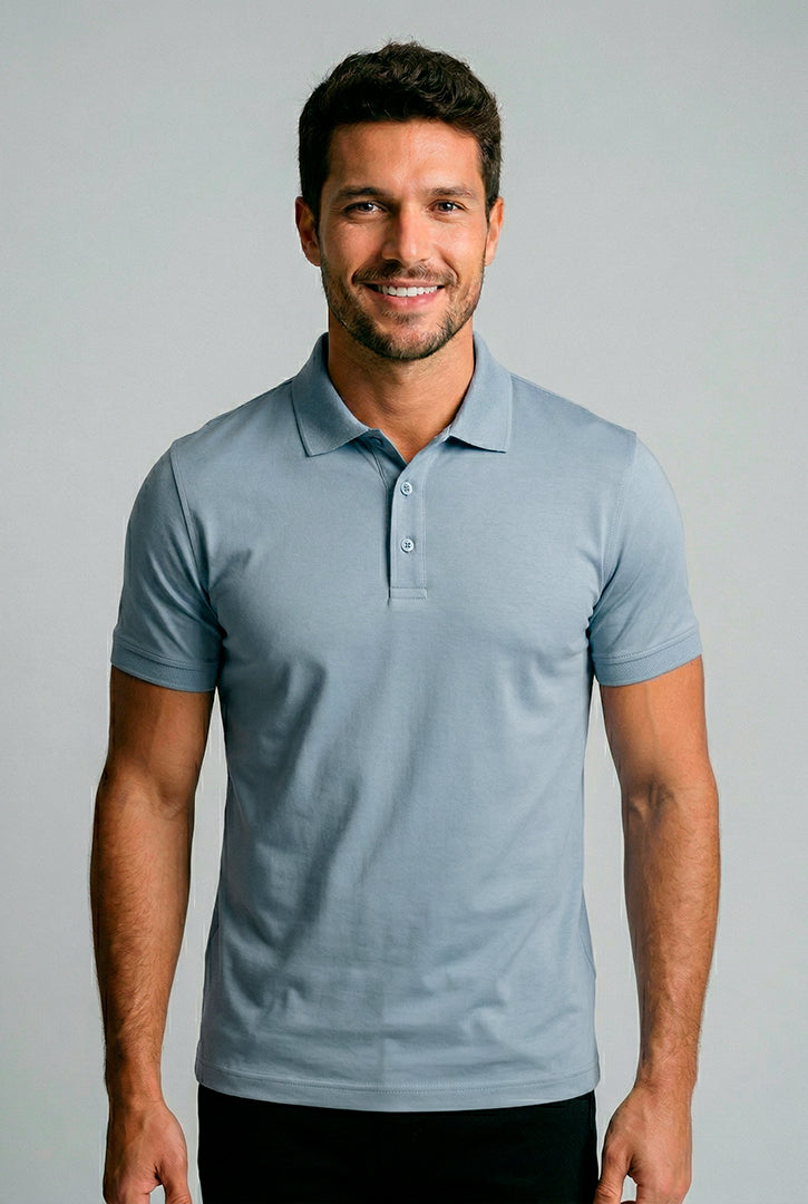 Polo Cotton Pima com Elastano Lisa