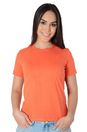 Camiseta Feminina Baby Long Gola Redonda