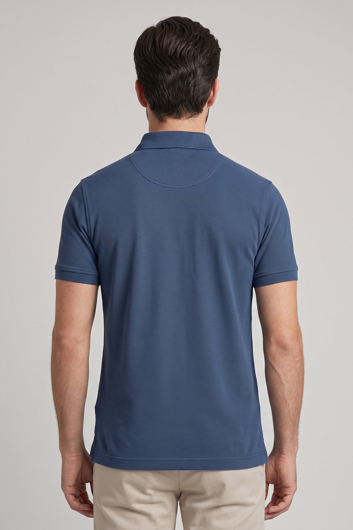 Polo Piquet Pima com Elastano Lisa