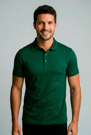 Polo Cotton Pima com Elastano Lisa