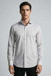 Camisa Manga Longa Slim Fit Algodão Egípcio