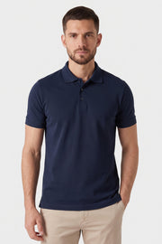 Polo Piquet Pima com Elastano Lisa
