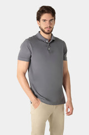 Polo Piquet Pima com Elastano Lisa