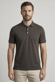 Polo Piquet Pima com Elastano Lisa