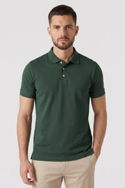 Polo Piquet Pima com Elastano Lisa
