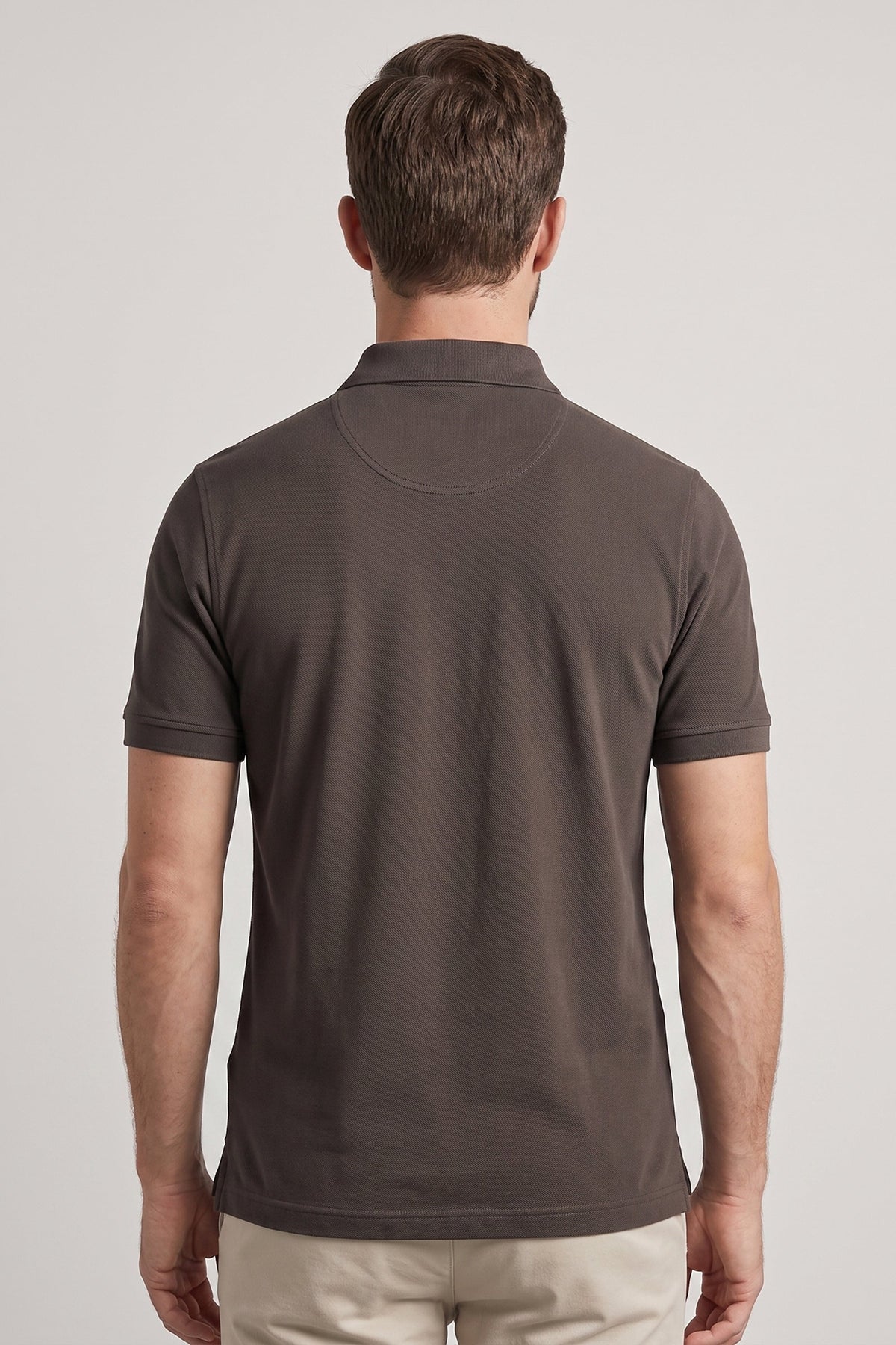 Polo Piquet Pima com Elastano Lisa
