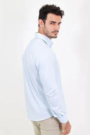 Camisa Manga Longa Slim Fit Oxford Modal Estruturada