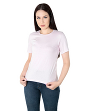 Camiseta Feminina Baby Long Gola Redonda