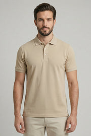 Polo Piquet Pima com Elastano Lisa
