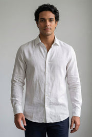 Camisa Manga Longa Linho Puro