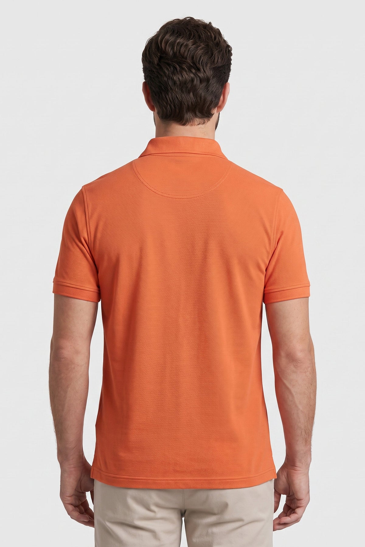 Polo Piquet Pima com Elastano Lisa