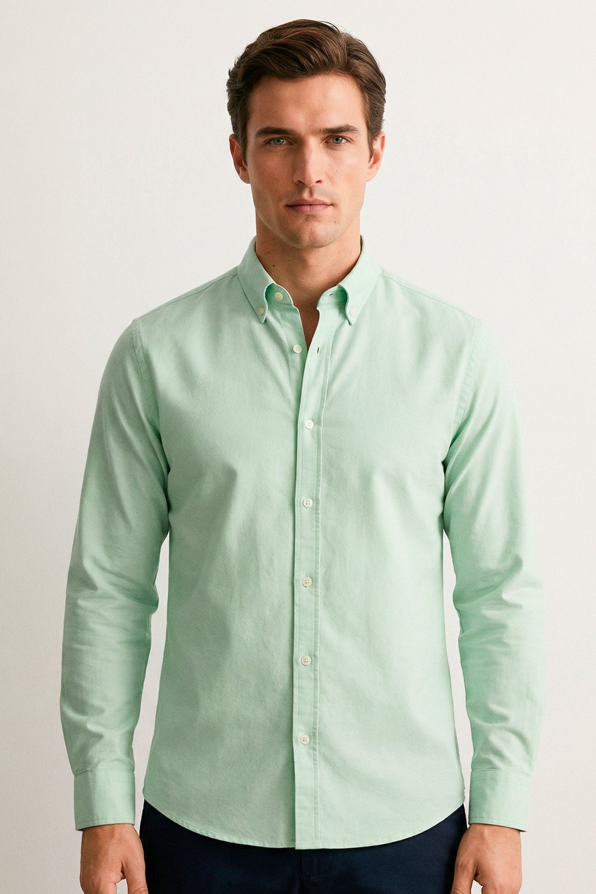 Camisa Manga Longa Plus Oxford Button Down